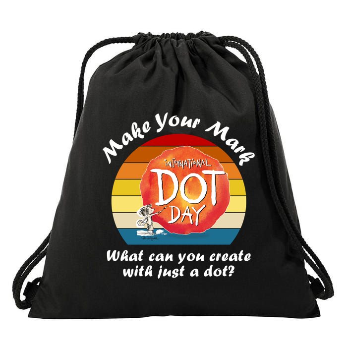 Make Your Mark International Dot Day What You Can Create Drawstring Bag