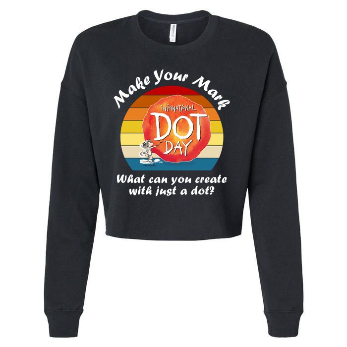 Make Your Mark International Dot Day What You Can Create Cropped Pullover Crew