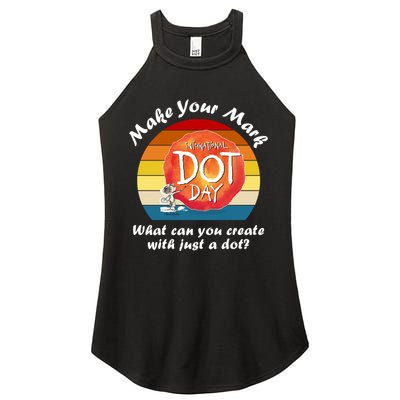 Make Your Mark International Dot Day What You Can Create Women's Perfect Tri Rocker Tank