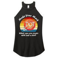 Make Your Mark International Dot Day What You Can Create Women's Perfect Tri Rocker Tank