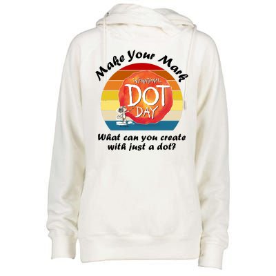 Make Your Mark International Dot Day What You Can Create Womens Funnel Neck Pullover Hood