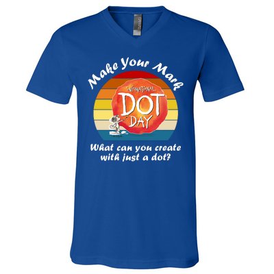 Make Your Mark International Dot Day What You Can Create V-Neck T-Shirt