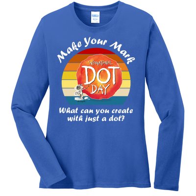 Make Your Mark International Dot Day What You Can Create Ladies Long Sleeve Shirt