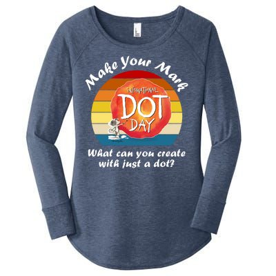 Make Your Mark International Dot Day What You Can Create Women's Perfect Tri Tunic Long Sleeve Shirt