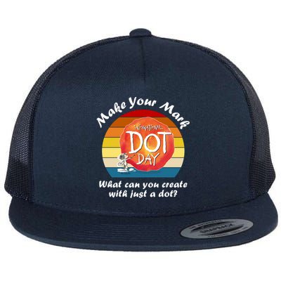 Make Your Mark International Dot Day What You Can Create Flat Bill Trucker Hat