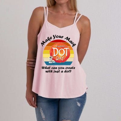 Make Your Mark International Dot Day What You Can Create Women's Strappy Tank