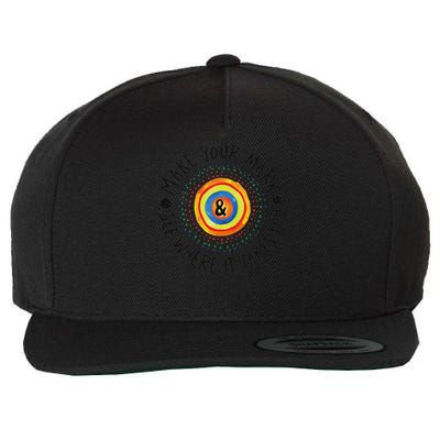Make Your Mark International Dot Day Colorful Wool Snapback Cap