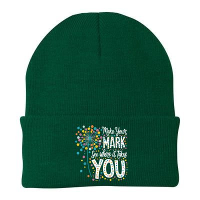 Make Your Mark Happy Dot Day 2024 Dandelion Knit Cap Winter Beanie