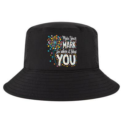 Make Your Mark Happy Dot Day 2024 Dandelion Cool Comfort Performance Bucket Hat