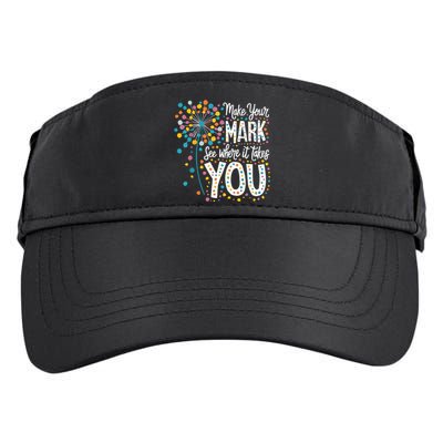 Make Your Mark Happy Dot Day 2024 Dandelion Adult Drive Performance Visor