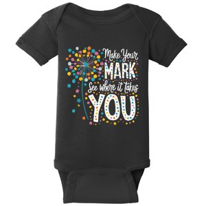 Make Your Mark Happy Dot Day 2024 Dandelion Baby Bodysuit