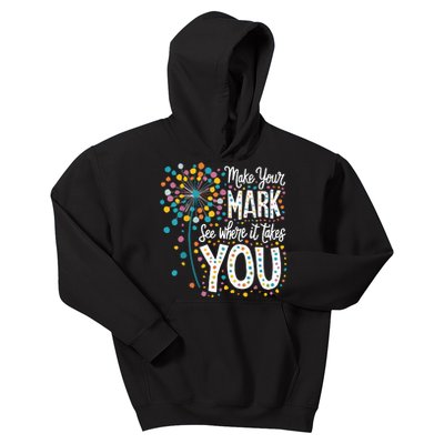 Make Your Mark Happy Dot Day 2024 Dandelion Kids Hoodie