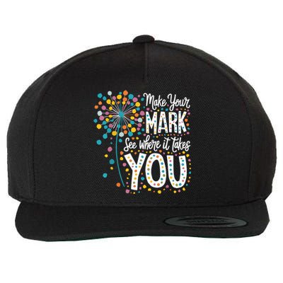 Make Your Mark Happy Dot Day 2024 Dandelion Wool Snapback Cap