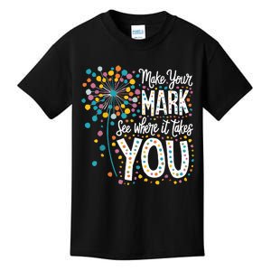 Make Your Mark Happy Dot Day 2024 Dandelion Kids T-Shirt