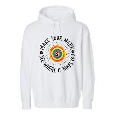 Make Your Mark International Dot Day Colorful Garment-Dyed Fleece Hoodie