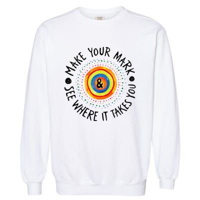 Make Your Mark International Dot Day Colorful Garment-Dyed Sweatshirt