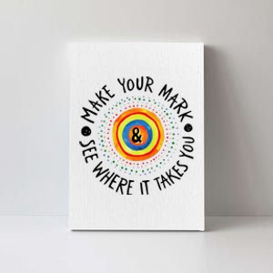 Make Your Mark International Dot Day Colorful Canvas