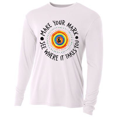 Make Your Mark International Dot Day Colorful Cooling Performance Long Sleeve Crew