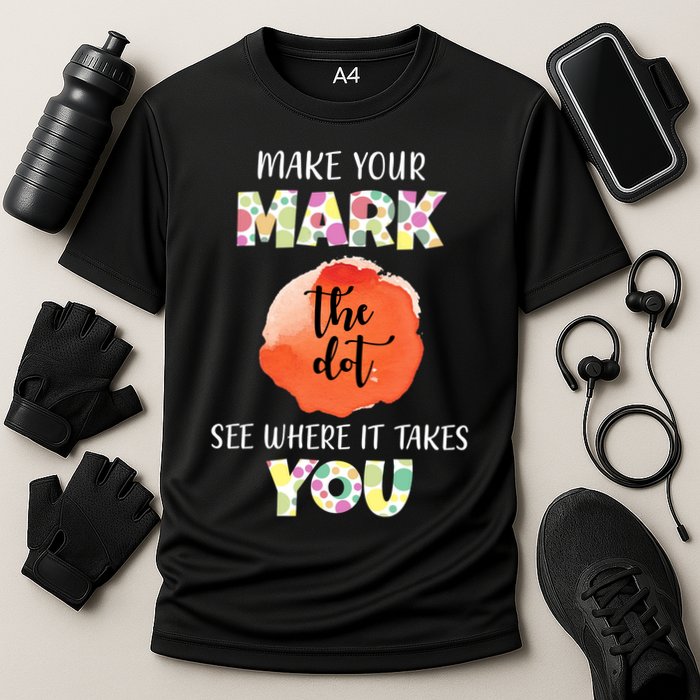 Make Your Mark Dot Day See Where It Takes You The Dot Cooling Performance Crew T-Shirt