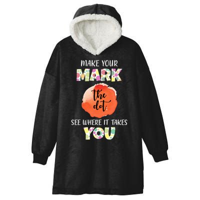 Make Your Mark Dot Day See Where It Takes You The Dot Hooded Wearable Blanket