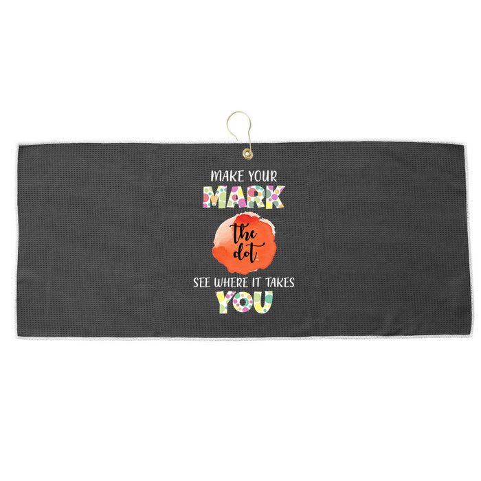 Make Your Mark Dot Day See Where It Takes You The Dot Large Microfiber Waffle Golf Towel