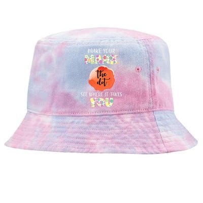 Make Your Mark Dot Day See Where It Takes You The Dot Tie-Dyed Bucket Hat