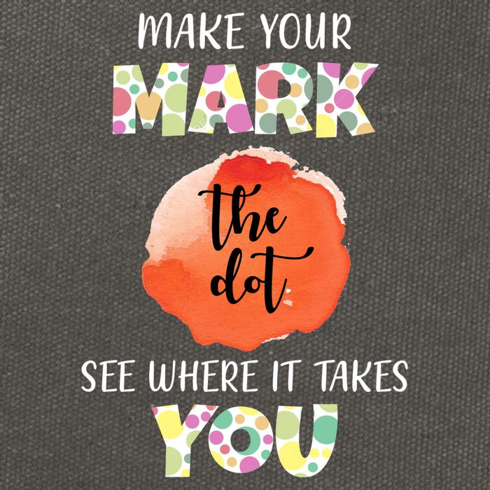 Make Your Mark Dot Day See Where It Takes You The Dot Cotton Canvas Backpack
