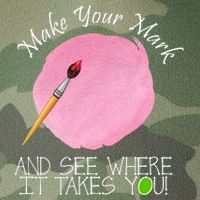 Make Your Mark And See Where It Takes You Dot Day Paint Brush Legacy Tie Dye Trucker Hat