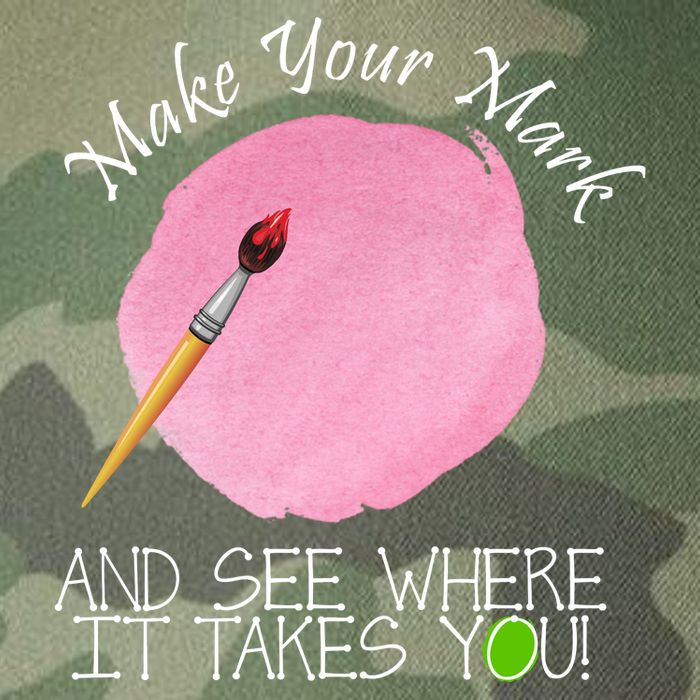 Make Your Mark And See Where It Takes You Dot Day Paint Brush Legacy Tie Dye Trucker Hat