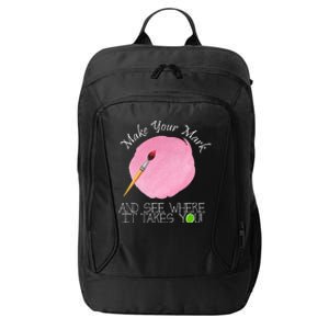 Make Your Mark And See Where It Takes You Dot Day Paint Brush City Backpack