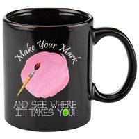 Make Your Mark And See Where It Takes You Dot Day Paint Brush 11oz C Handle Ceramic Mug