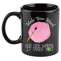 Make Your Mark And See Where It Takes You Dot Day Paint Brush 11oz C Handle Ceramic Mug