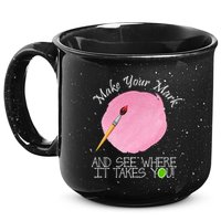Make Your Mark And See Where It Takes You Dot Day Paint Brush 15oz Campfire Ceramic Mug