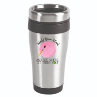 Make Your Mark And See Where It Takes You Dot Day Paint Brush 16oz Travel Tumbler