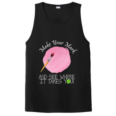 Make Your Mark And See Where It Takes You Dot Day Paint Brush PosiCharge Competitor Tank