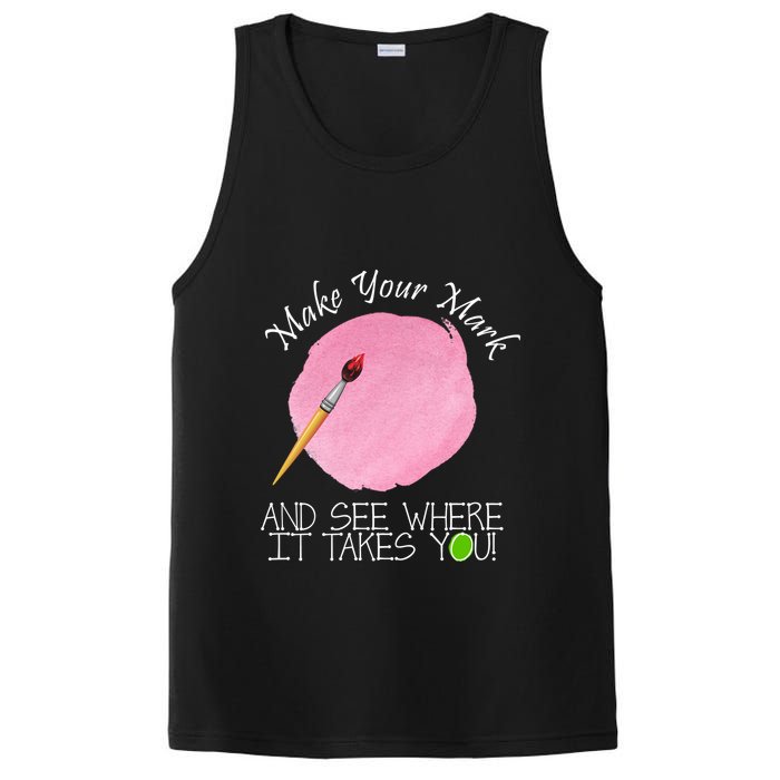 Make Your Mark And See Where It Takes You Dot Day Paint Brush PosiCharge Competitor Tank