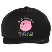 Make Your Mark And See Where It Takes You Dot Day Paint Brush Wool Snapback Cap