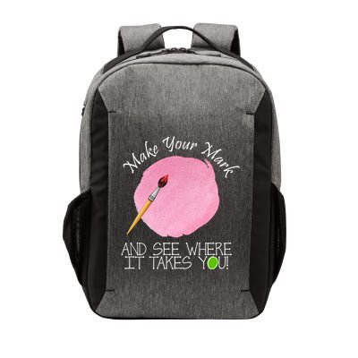 Make Your Mark And See Where It Takes You Dot Day Paint Brush Vector Backpack