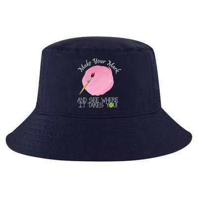 Make Your Mark And See Where It Takes You Dot Day Paint Brush Cool Comfort Performance Bucket Hat