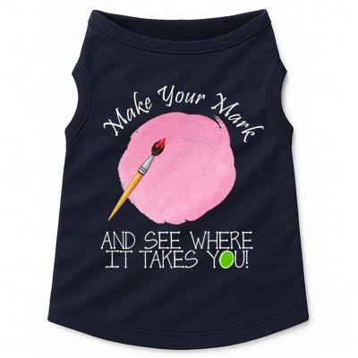 Make Your Mark And See Where It Takes You Dot Day Paint Brush Doggie Tank