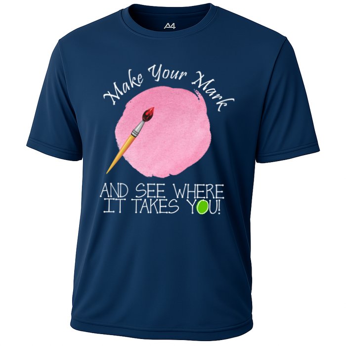 Make Your Mark And See Where It Takes You Dot Day Paint Brush Performance Shirt