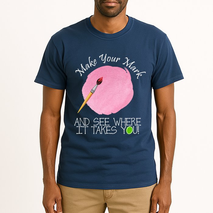 Make Your Mark And See Where It Takes You Dot Day Paint Brush Tall T-Shirt