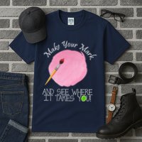 Make Your Mark And See Where It Takes You Dot Day Paint Brush Tall T-Shirt