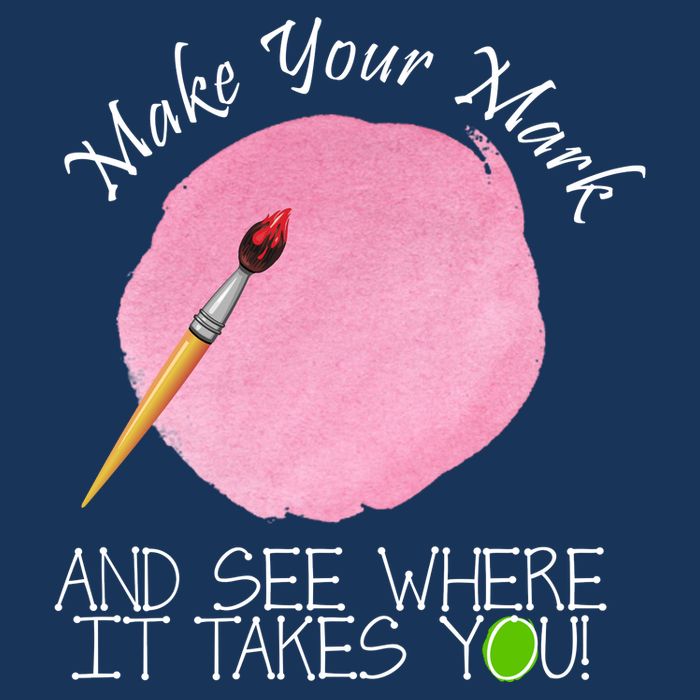 Make Your Mark And See Where It Takes You Dot Day Paint Brush 16 in Basic Backpack