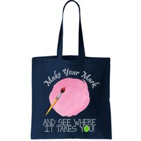 Make Your Mark And See Where It Takes You Dot Day Paint Brush Bag