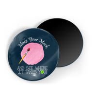 Make Your Mark And See Where It Takes You Dot Day Paint Brush Magnet