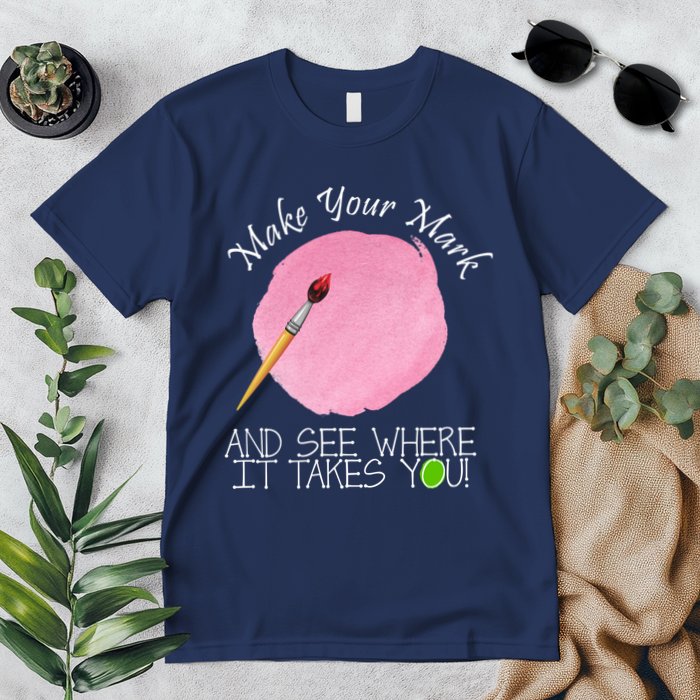 Make Your Mark And See Where It Takes You Dot Day Paint Brush Premium T-Shirt