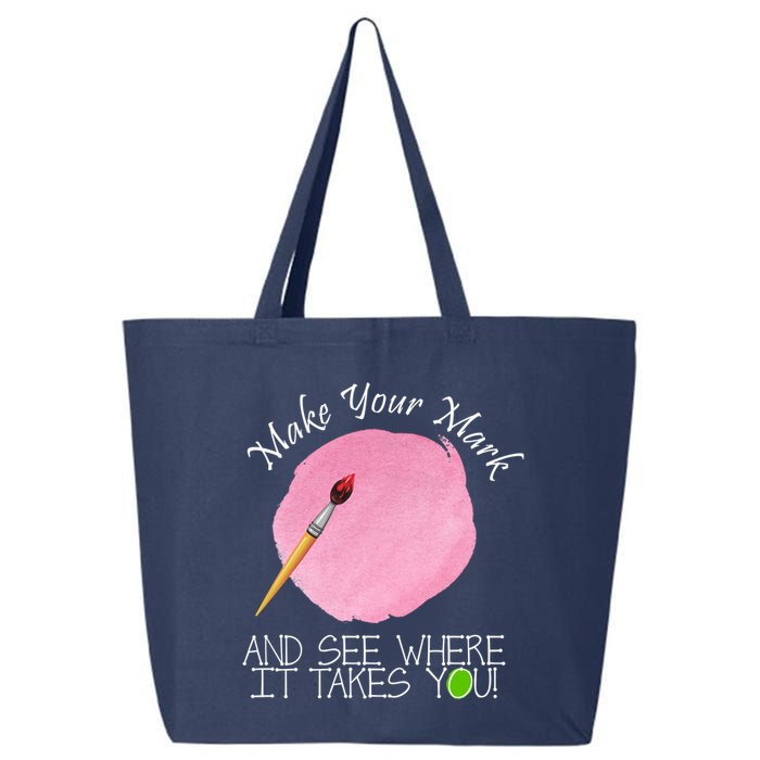 Make Your Mark And See Where It Takes You Dot Day Paint Brush 25L Jumbo Tote