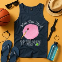 Make Your Mark And See Where It Takes You Dot Day Paint Brush Tank Top
