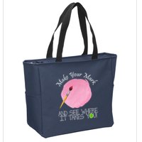 Make Your Mark And See Where It Takes You Dot Day Paint Brush Zip Tote Bag